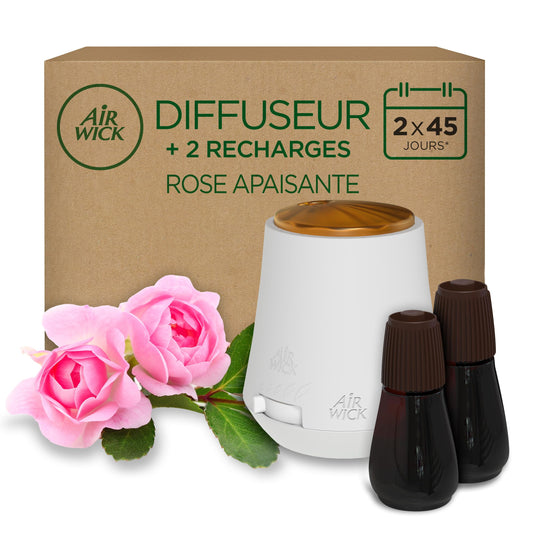 Diffuseur Automatique Air Wick Essential Mist - Parfum Lavande (Pack de 3 Recharges)